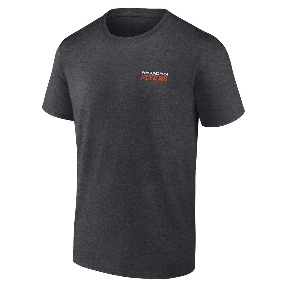 Philadelphia Flyers - Fanatics Backbone T-Shirt Heather Charcoal