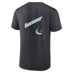Vancouver Canucks - Fanatics Backbone T-Shirt Heather Charcoal