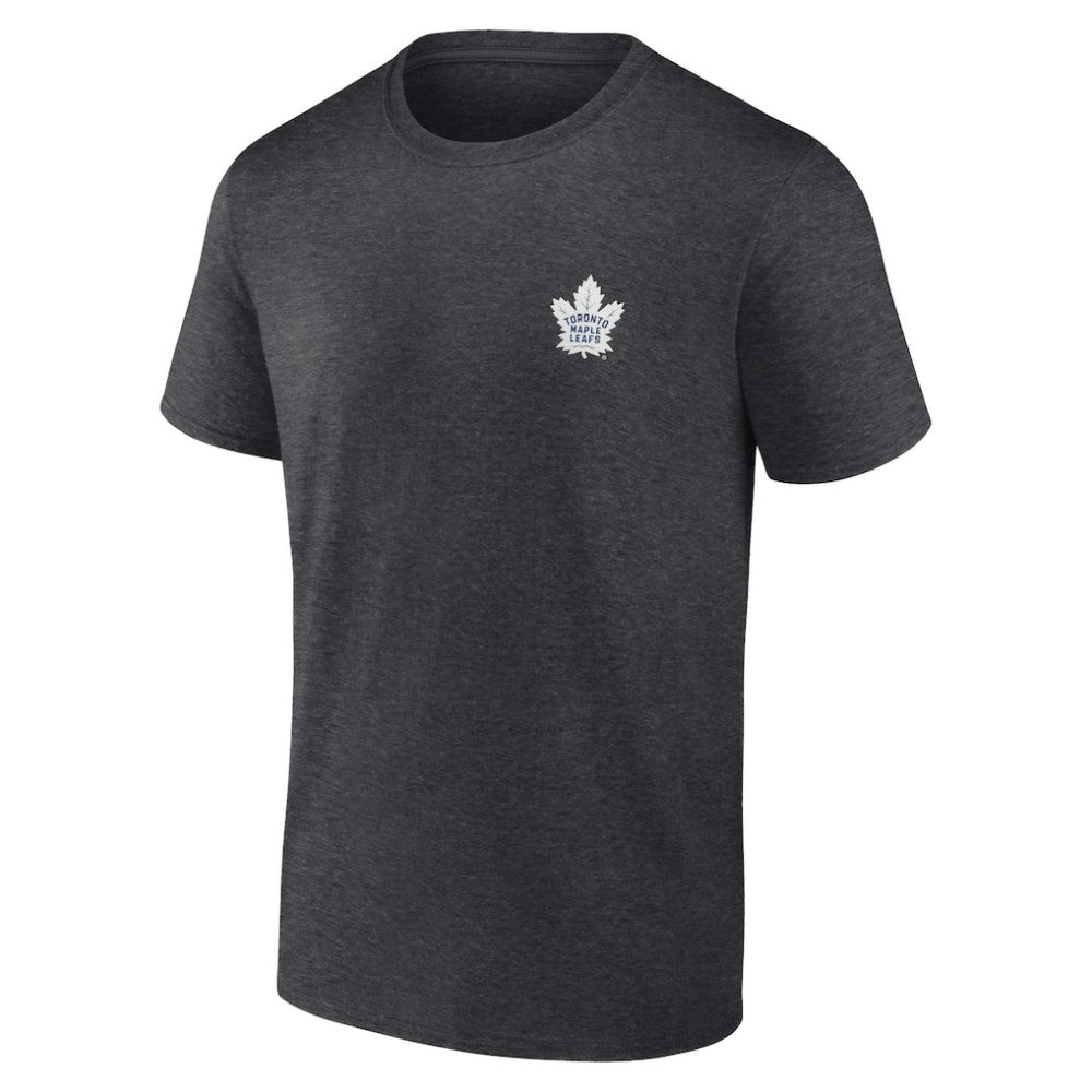 Toronto Maple Leafs - Fanatics Backbone T-Shirt Heather Charcoal