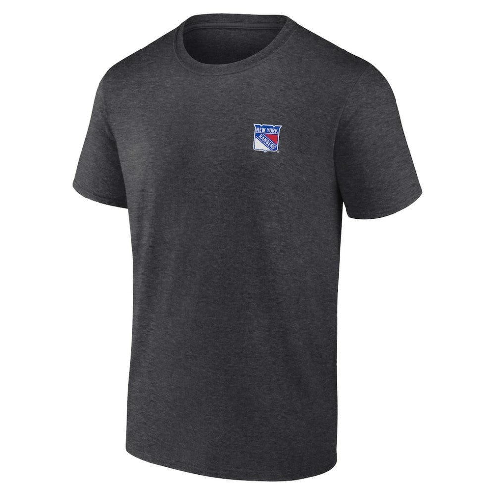 New York Rangers Fanatics Backbone T-Shirt Heather Charcoal