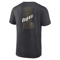 Vegas Golden Knights Fanatics Backbone T-Shirt Heather Charcoal