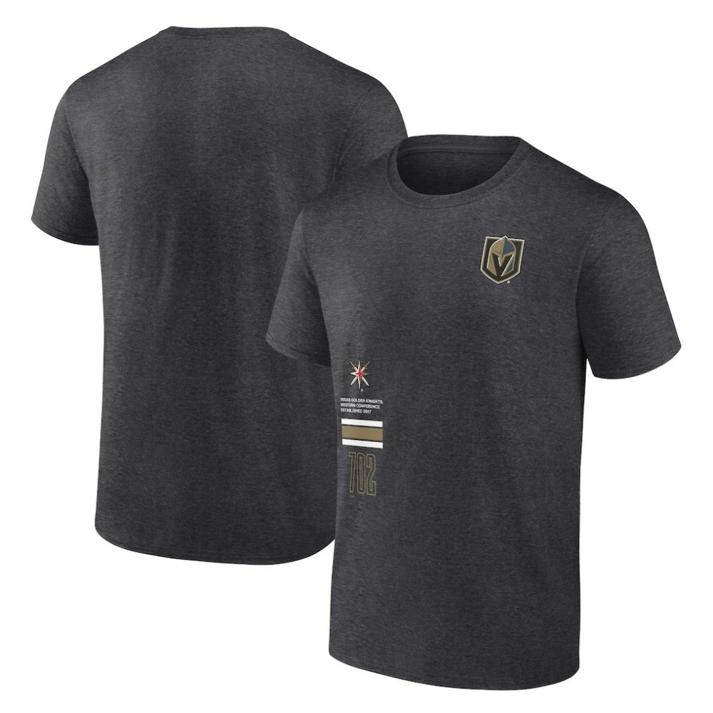 Vegas Golden Knights Fanatics Represent T-Shirt Heather Charcoal
