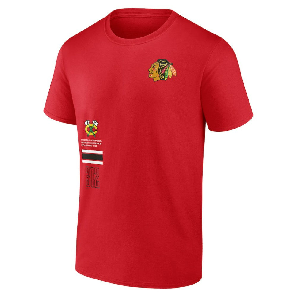 Chicago Blackhawks Fanatics Represent T-Shirt Red