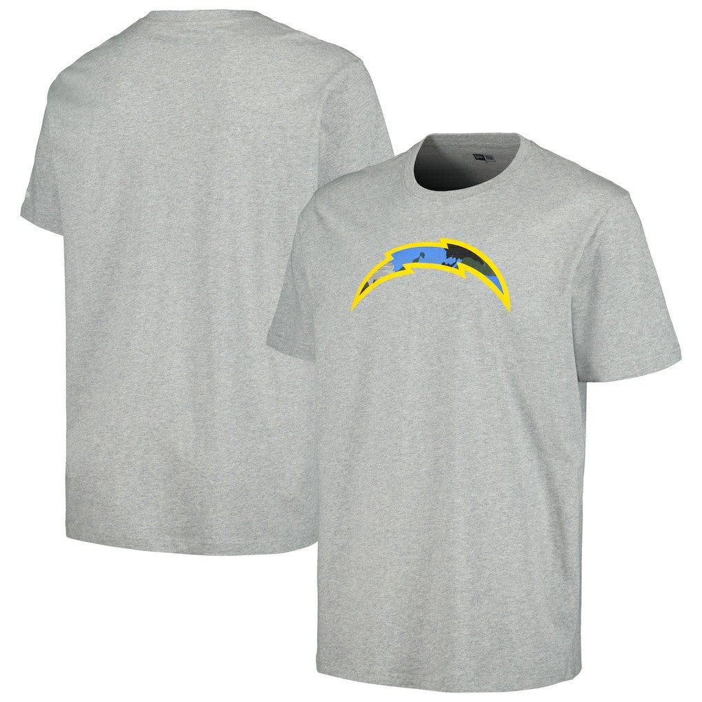 Los Angeles Chargers New Era Camo Logo T-Shirt Gray - NFL