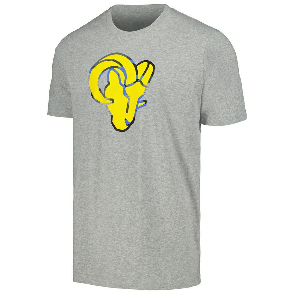 Los Angeles Rams New Era Camo Logo T-Shirt Gray - NFL