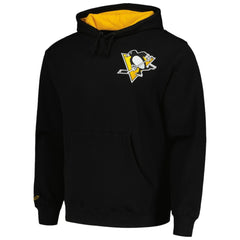 Mario Lemieux Pittsburgh Penguins Mitchell & Ness Premium Name & Number Fleece Pullover Sweatshirt Black