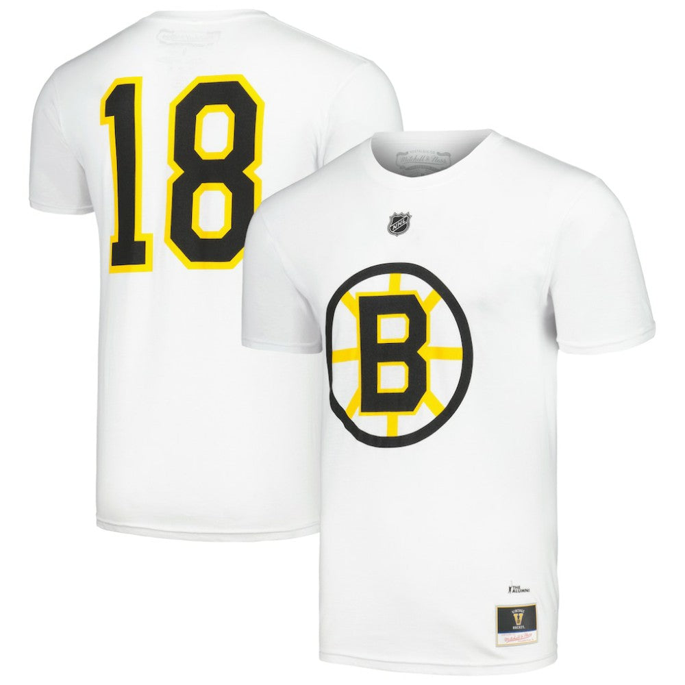 Willie O'Ree Boston Bruins Mitchell & Ness Name & Number T-Shirt White