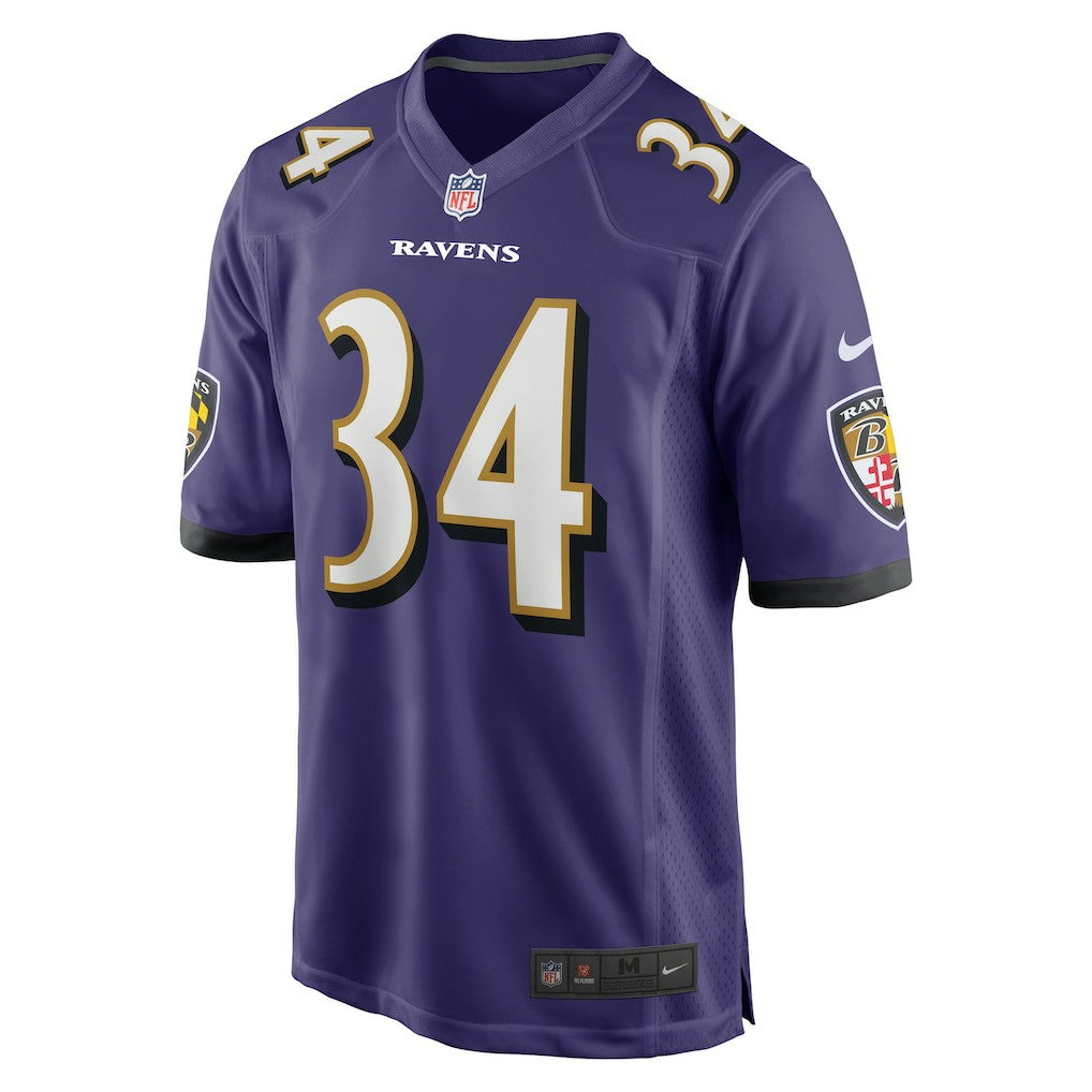 Keaton Mitchell Baltimore Ravens Game Jersey Purple - Nike