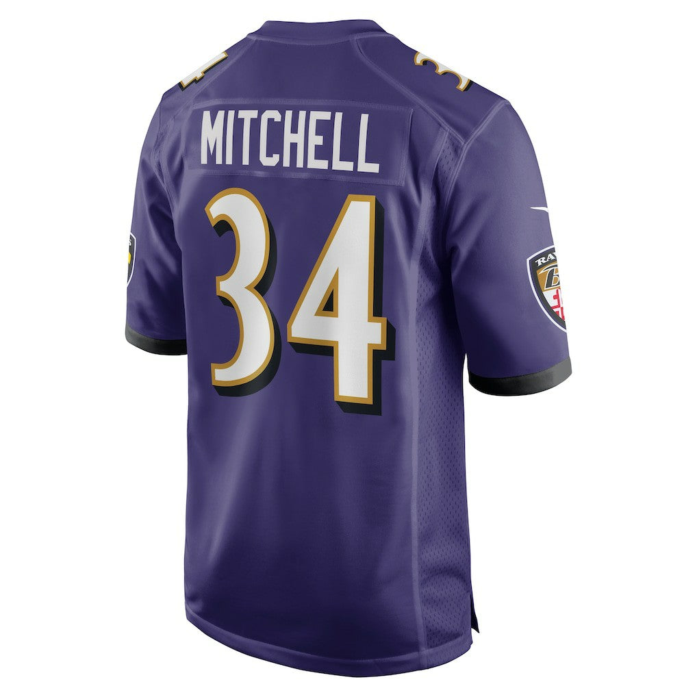 Keaton Mitchell Baltimore Ravens Game Jersey Purple - Nike