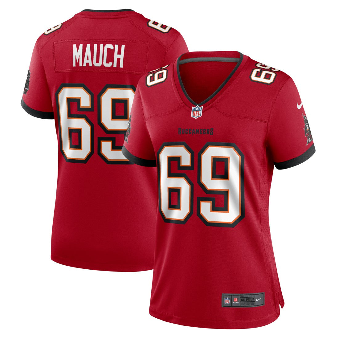 Cody Mauch Tampa Bay Buccaneers Women's Game Jersey Red - Nike