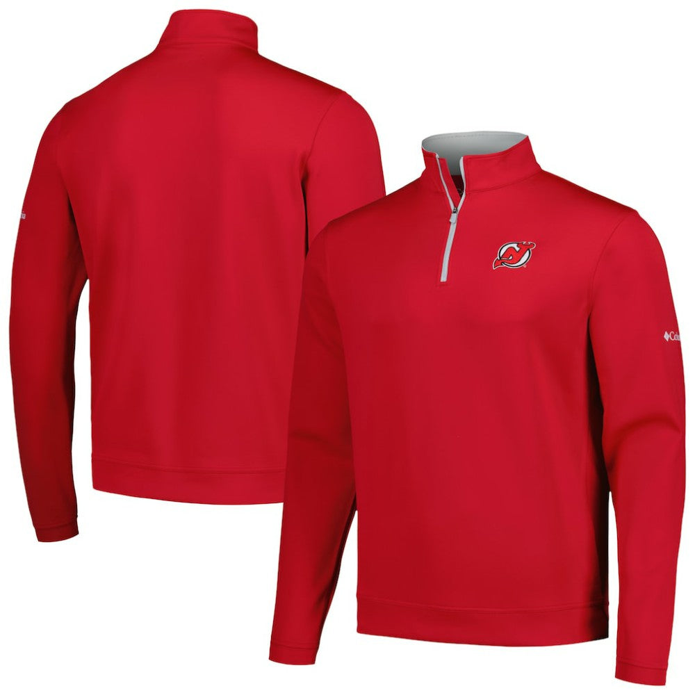 New Jersey Devils - Columbia Wickham Hills Omni-Wick Quarter-Zip Jacket Red