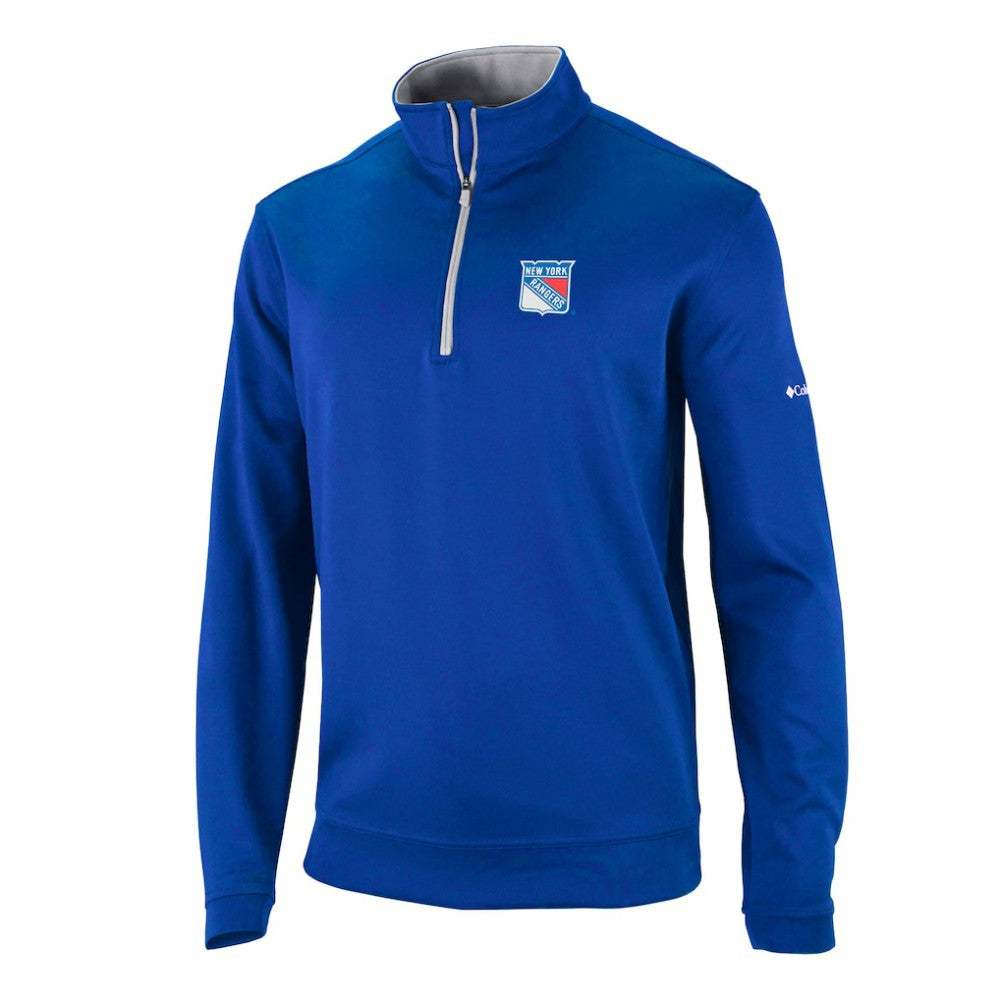 New York Rangers Columbia Wickham Hills Omni-Wick Quarter-Zip Jacket Blue