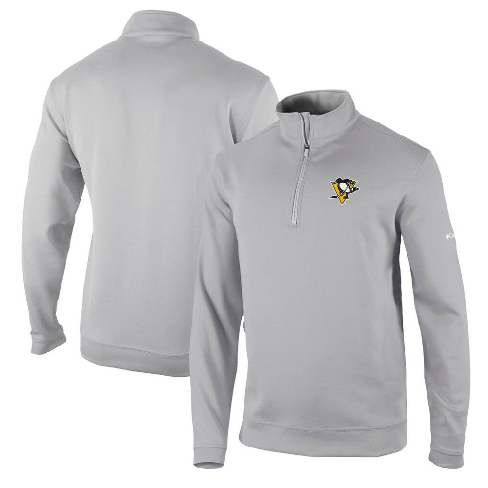 Pittsburgh Penguins Columbia Wickham Hills Omni-Wick Quarter-Zip Jacket Gray