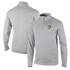 Pittsburgh Penguins Columbia Wickham Hills Omni-Wick Quarter-Zip Jacket Gray