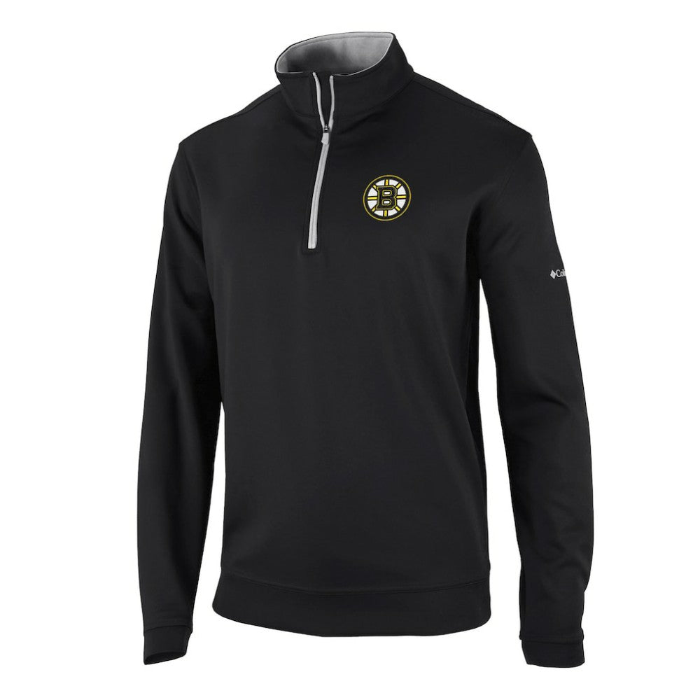 Boston Bruins Columbia Wickham Hills Omni-Wick Quarter-Zip Jacket Black