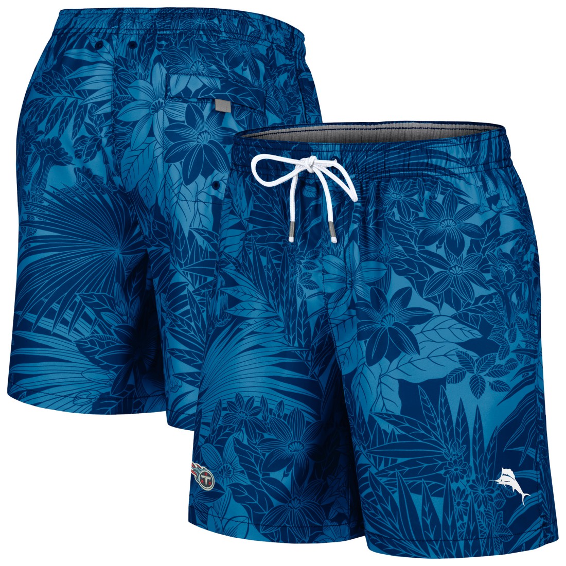 Tennessee Titans Santiago Palms Board Shorts Navy - Tommy Bahama