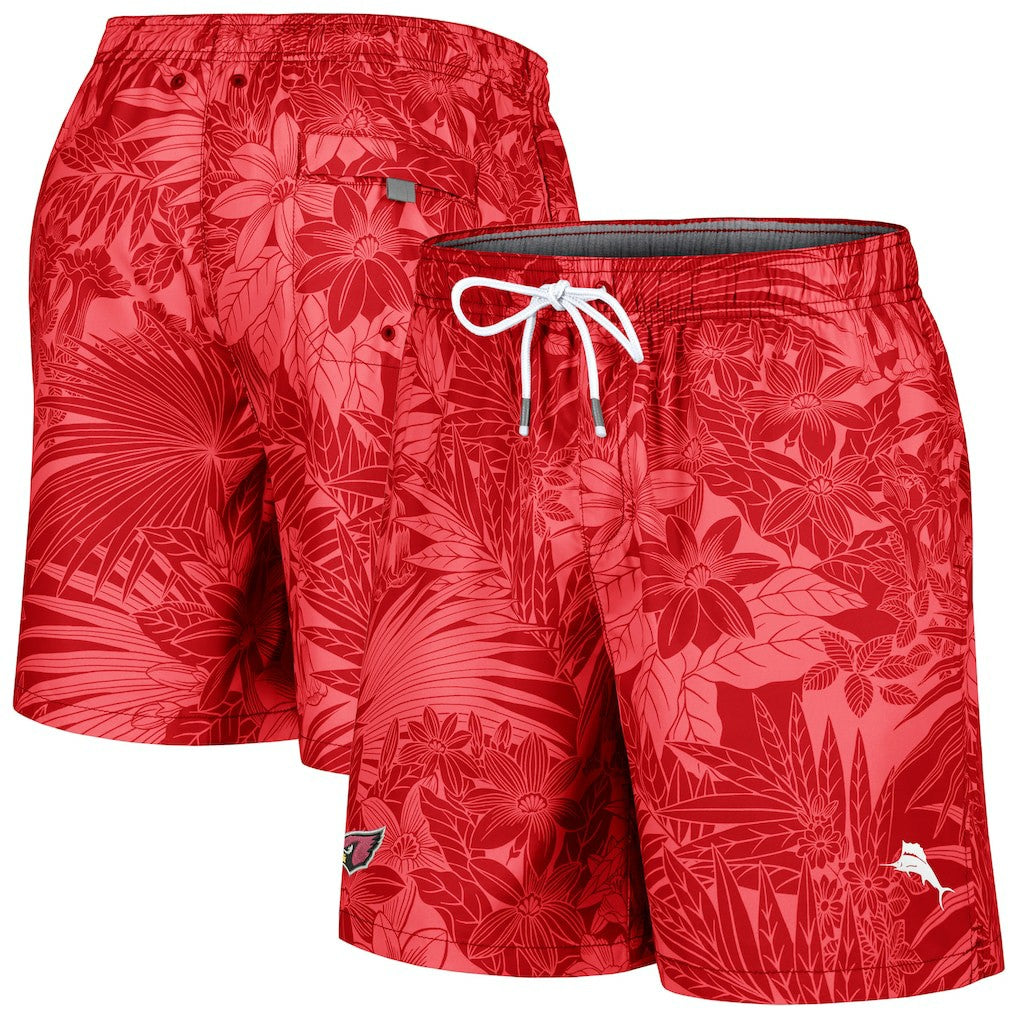 Arizona Cardinals Santiago Palms Board Shorts Cardinal - Tommy Bahama