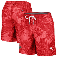 Atlanta Falcons Santiago Palms Board Shorts Red - Tommy Bahama