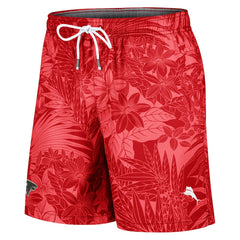 Atlanta Falcons Santiago Palms Board Shorts Red - Tommy Bahama