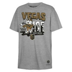 Vegas Golden Knights Mitchell & Ness Youth Ice Hockey T-Shirt Gray