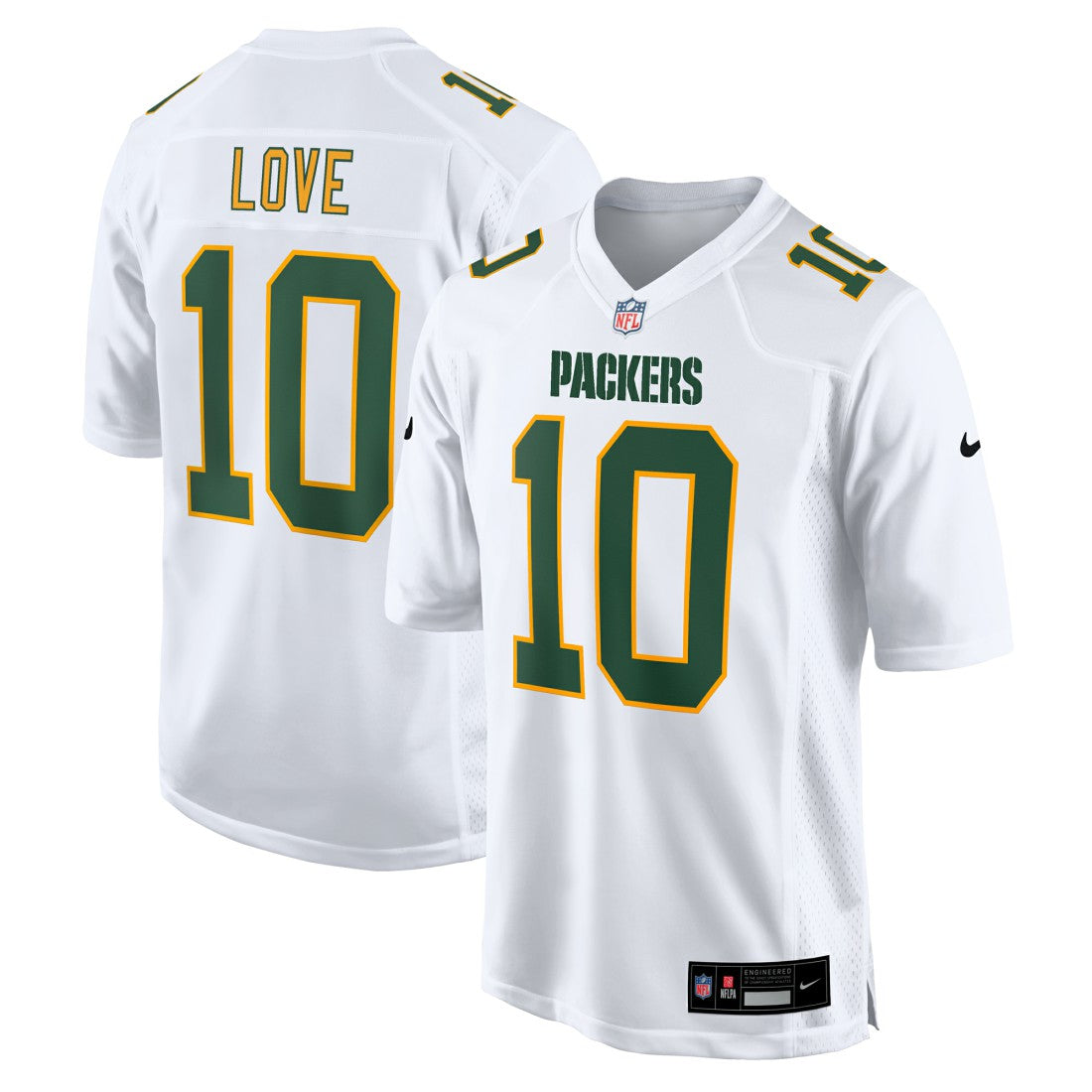Jordan Love Green Bay Packers Fashion Game Jersey White - Nike