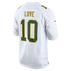 Jordan Love Green Bay Packers Fashion Game Jersey White - Nike
