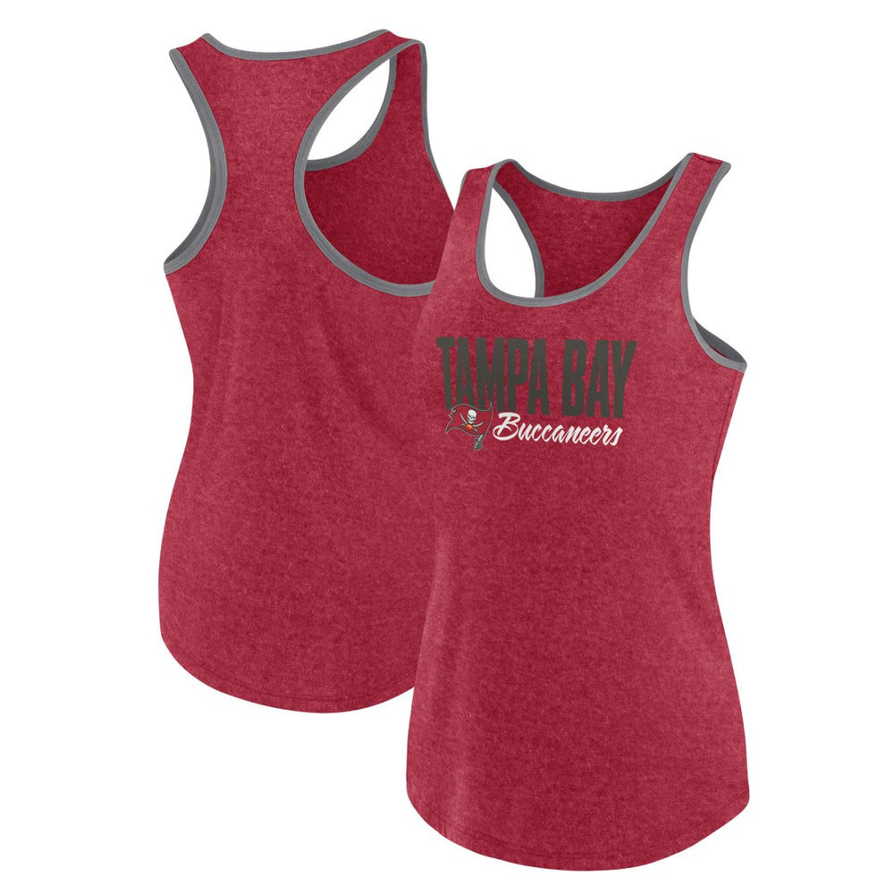 Tampa Bay Buccaneers Women's Plus Size Fuel Tank Top Heather Red - Fanatics