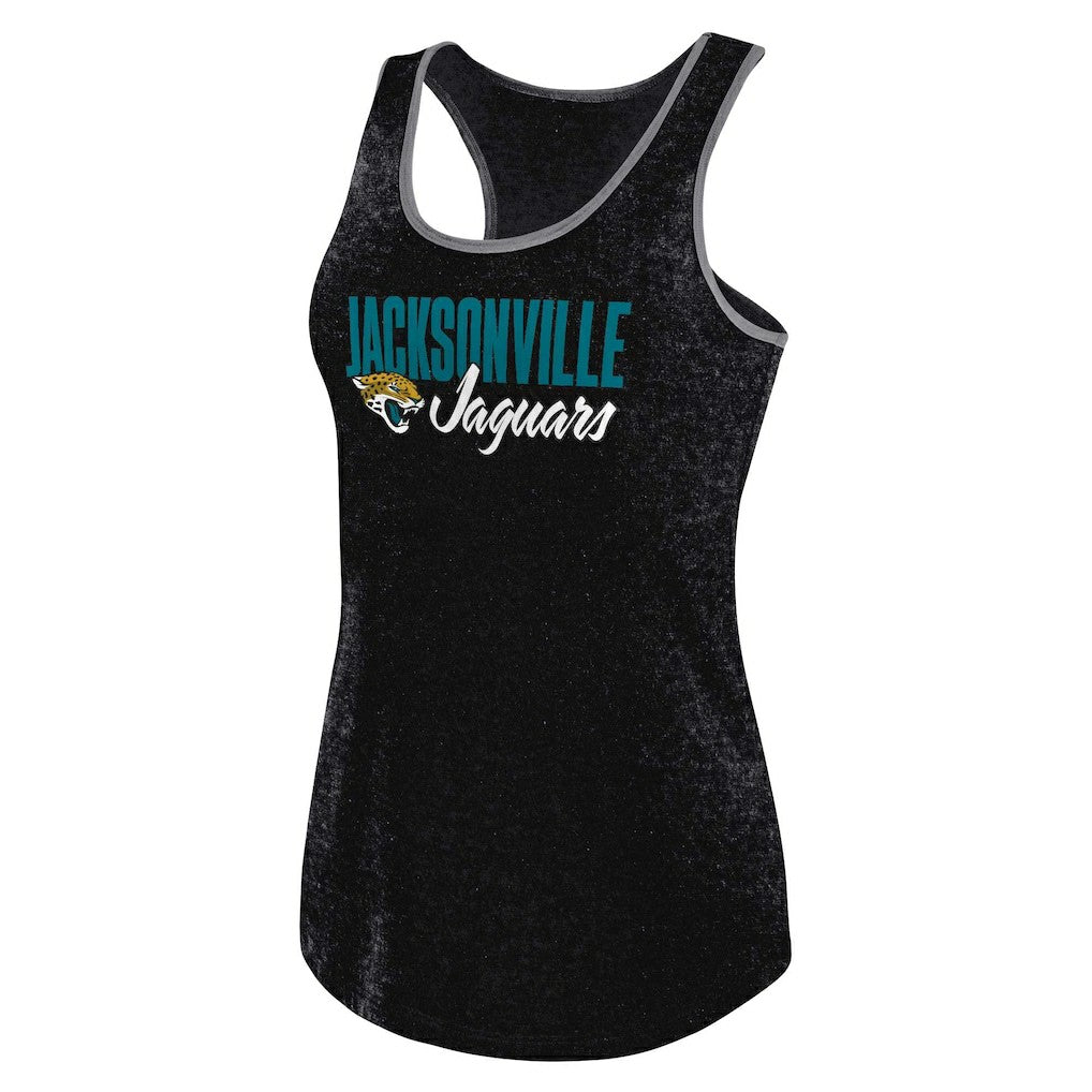 Jacksonville Jaguars Women's Plus Size Fuel Tank Top Heather Black - Fanatics