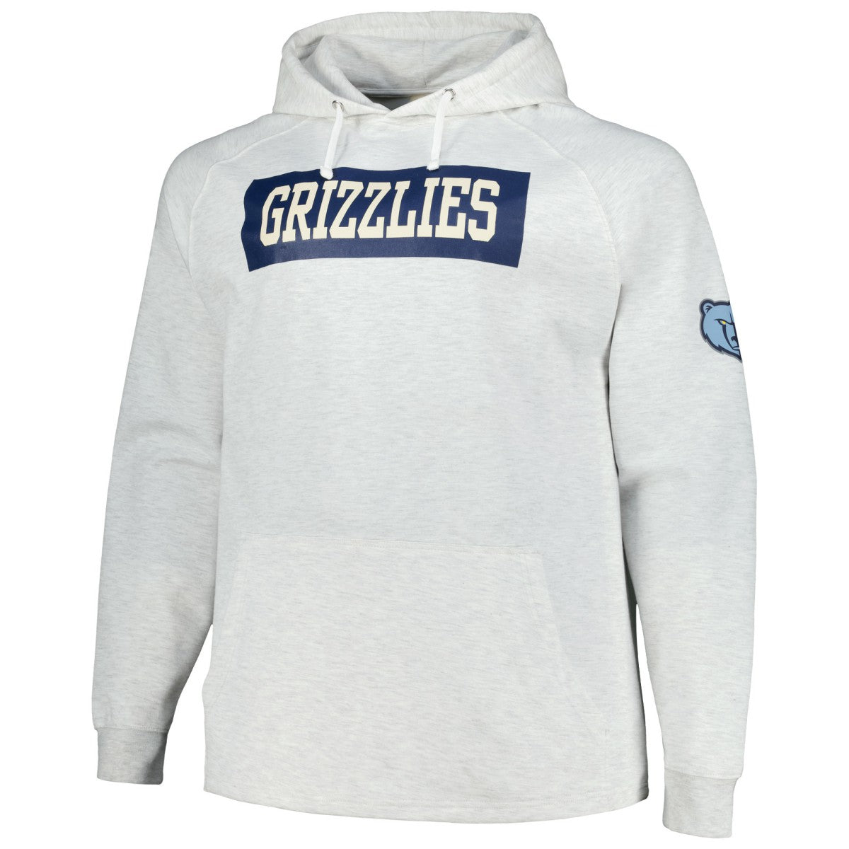 Fanatics - Memphis Grizzlies Big & Tall Raglan Tri-Blend Pullover Hoodie - Ash