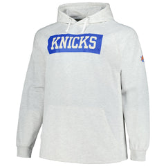 Fanatics - New York Knicks Big & Tall Raglan Tri-Blend Pullover Hoodie - Ash