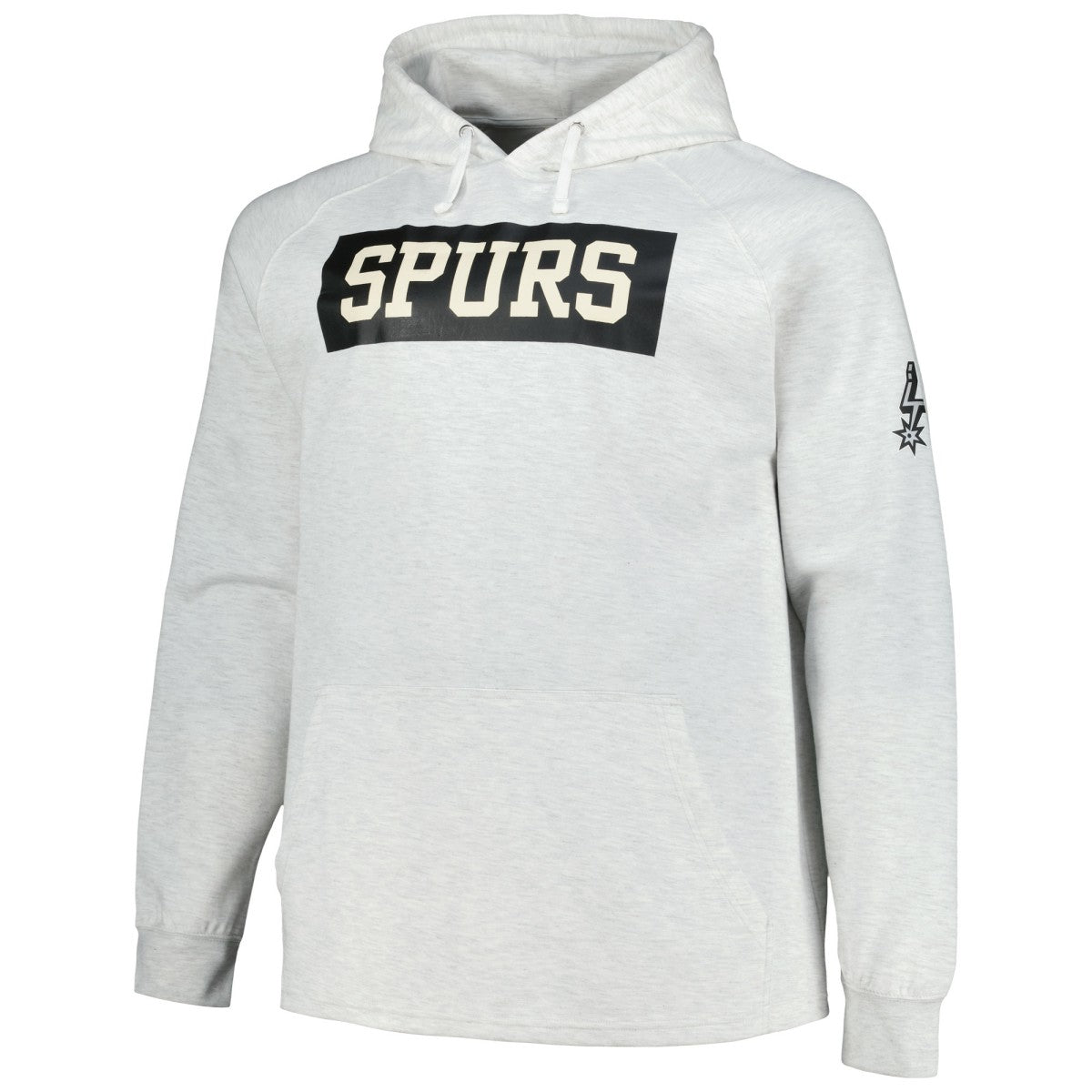 Fanatics - San Antonio Spurs Big & Tall Raglan Tri-Blend Pullover Hoodie - Ash