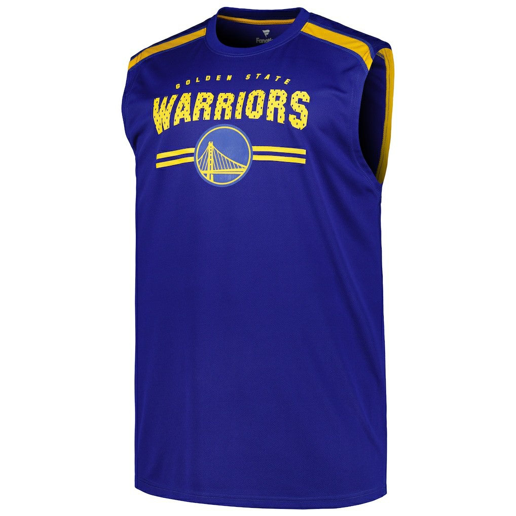 Fanatics - Golden State Warriors Big & Tall Birdseye Muscle Tank Top - Royal