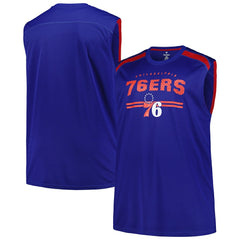 Fanatics - Philadelphia 76ers Big & Tall Birdseye Muscle Tank Top - Royal