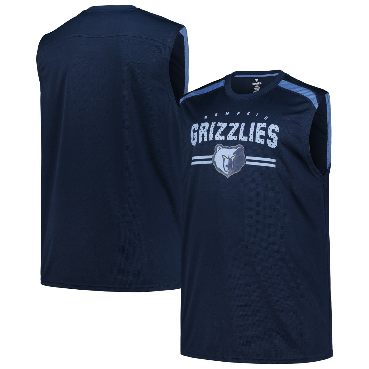 Fanatics - Memphis Grizzlies Big & Tall Birdseye Muscle Tank Top - Navy