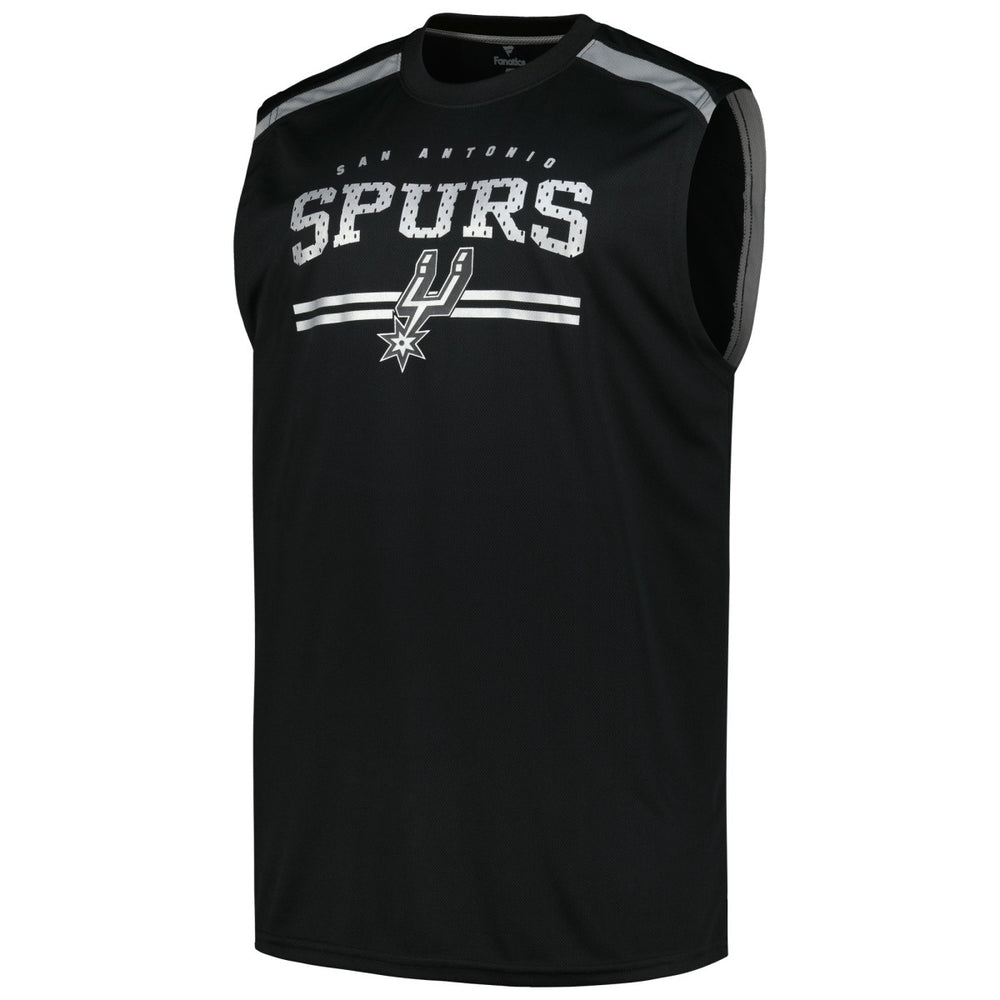 Fanatics - San Antonio Spurs Big & Tall Birdseye Muscle Tank Top - Black