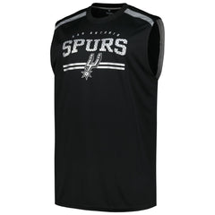 Fanatics - San Antonio Spurs Big & Tall Birdseye Muscle Tank Top - Black