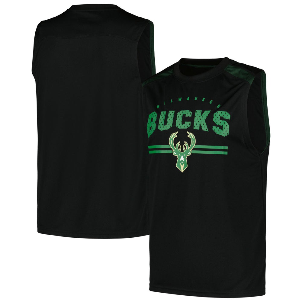 Fanatics - Milwaukee Bucks Birdseye Muscle Tank Top - Black