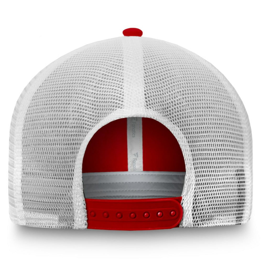 New Jersey Devils - Fanatics Core Primary Logo Trucker Adjustable Hat Red/White