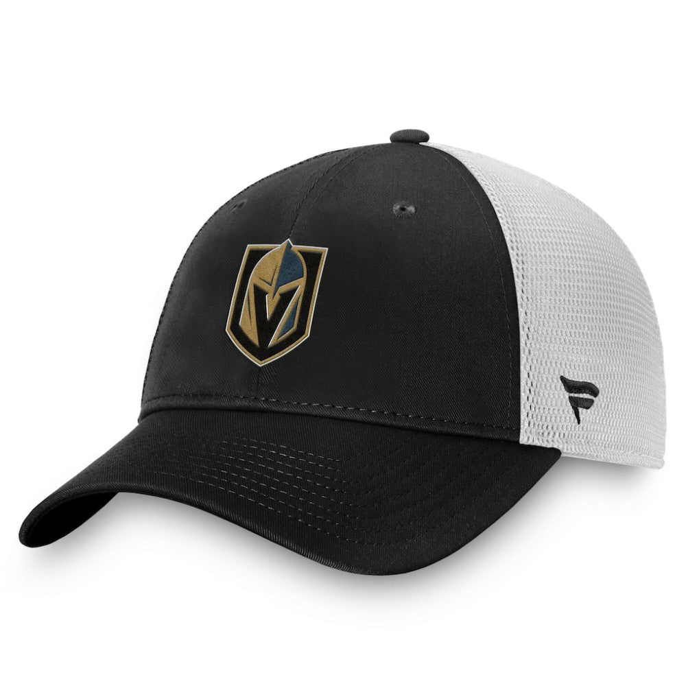 Vegas Golden Knights Fanatics Core Primary Logo Trucker Adjustable Hat Charcoal/White