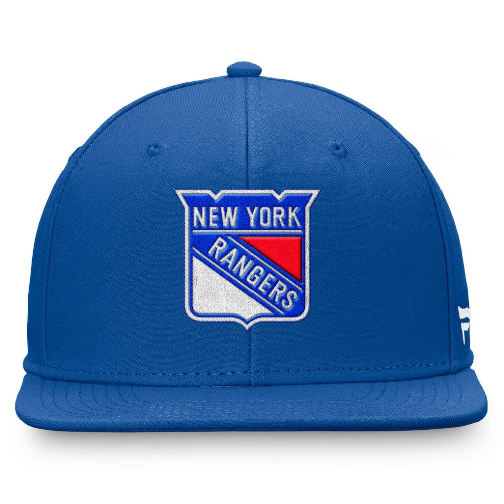 New York Rangers Fanatics Core Primary Logo Fitted Hat Royal