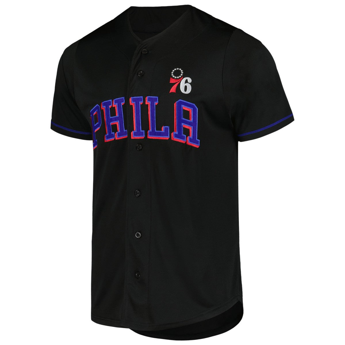 Fanatics - Philadelphia 76ers Pop Baseball Jersey - Black