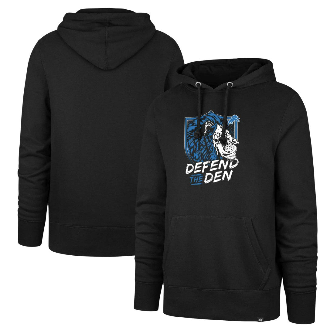 Detroit Lions '47 Men's Regional Headline Hoodie Black - 47 brand