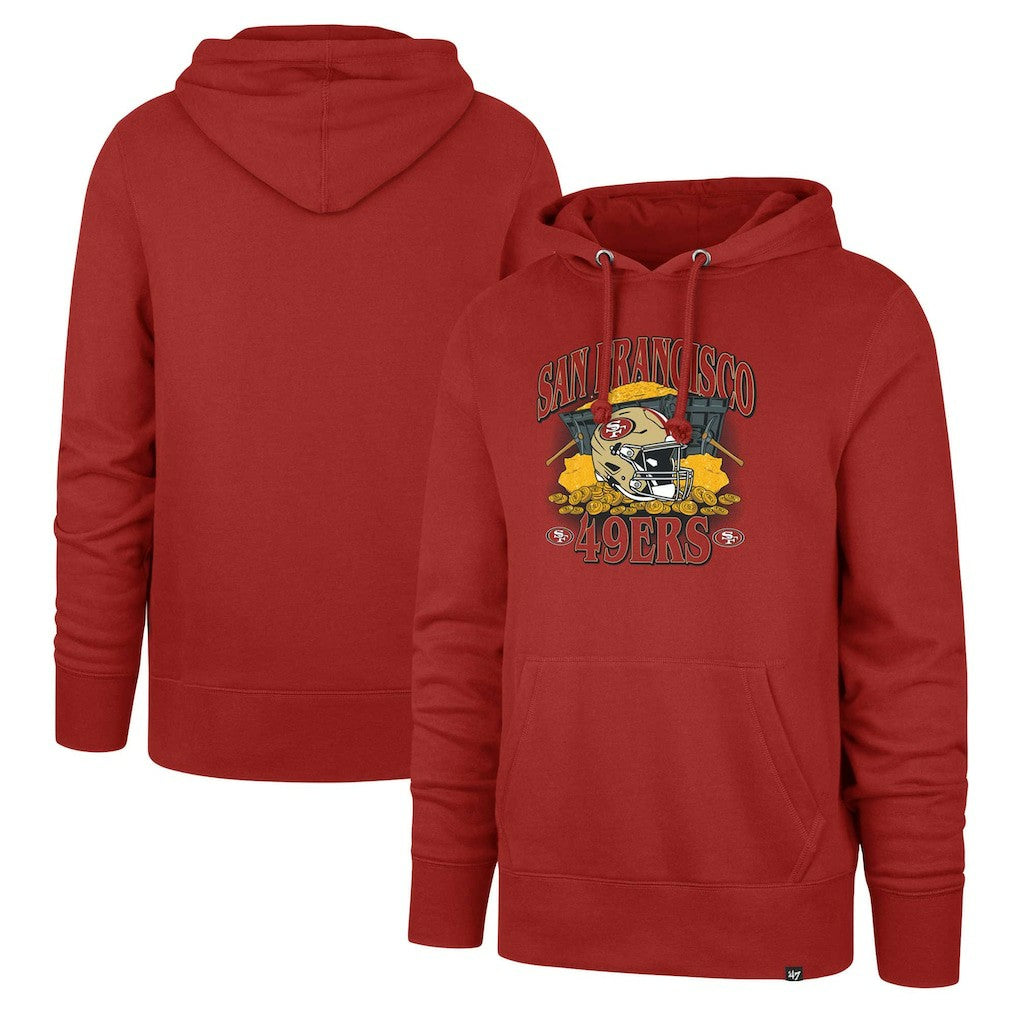 San Francisco 49ers '47 Men's Regional Headline Hoodie Scarlet - 47 brand