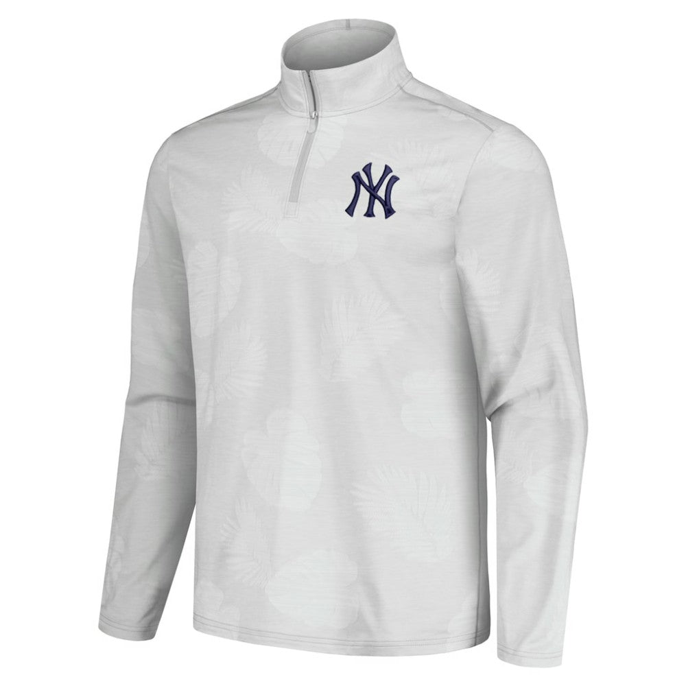 New York Yankees Tommy Bahama Delray Frond IslandZone Half-Zip Jacket On Sale