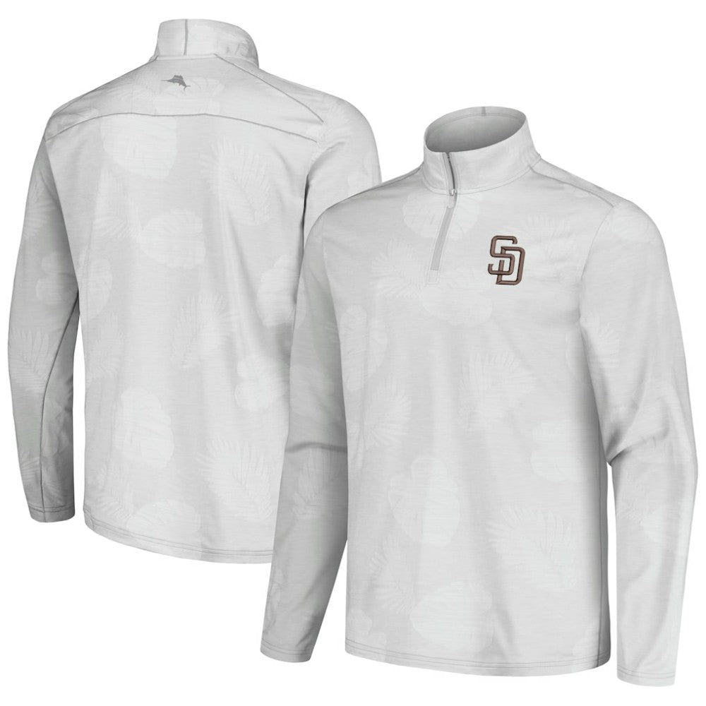 San Diego Padres Tommy Bahama Delray Frond IslandZone Half-Zip Jacket Lifestyle
