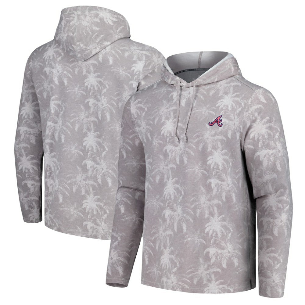 Atlanta Braves Tommy Bahama Palm Frenzy Hoodie Long Sleeve T-Shirt for sale