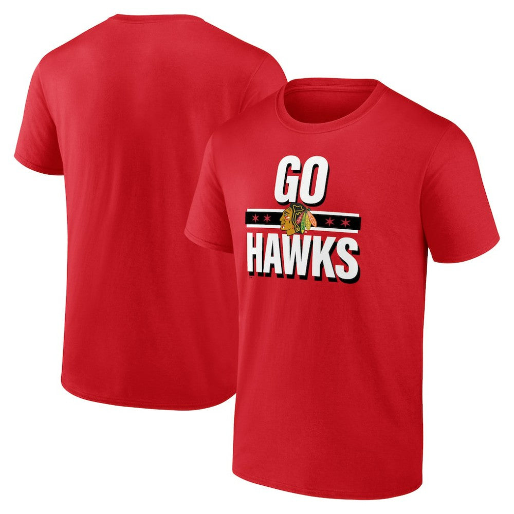 Chicago Blackhawks Fanatics Local T-Shirt Red