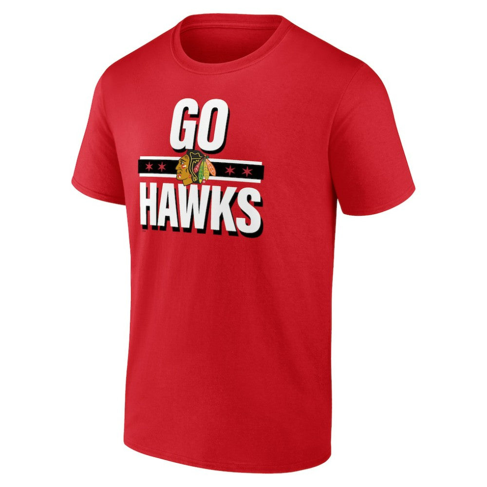 Chicago Blackhawks Fanatics Local T-Shirt Red