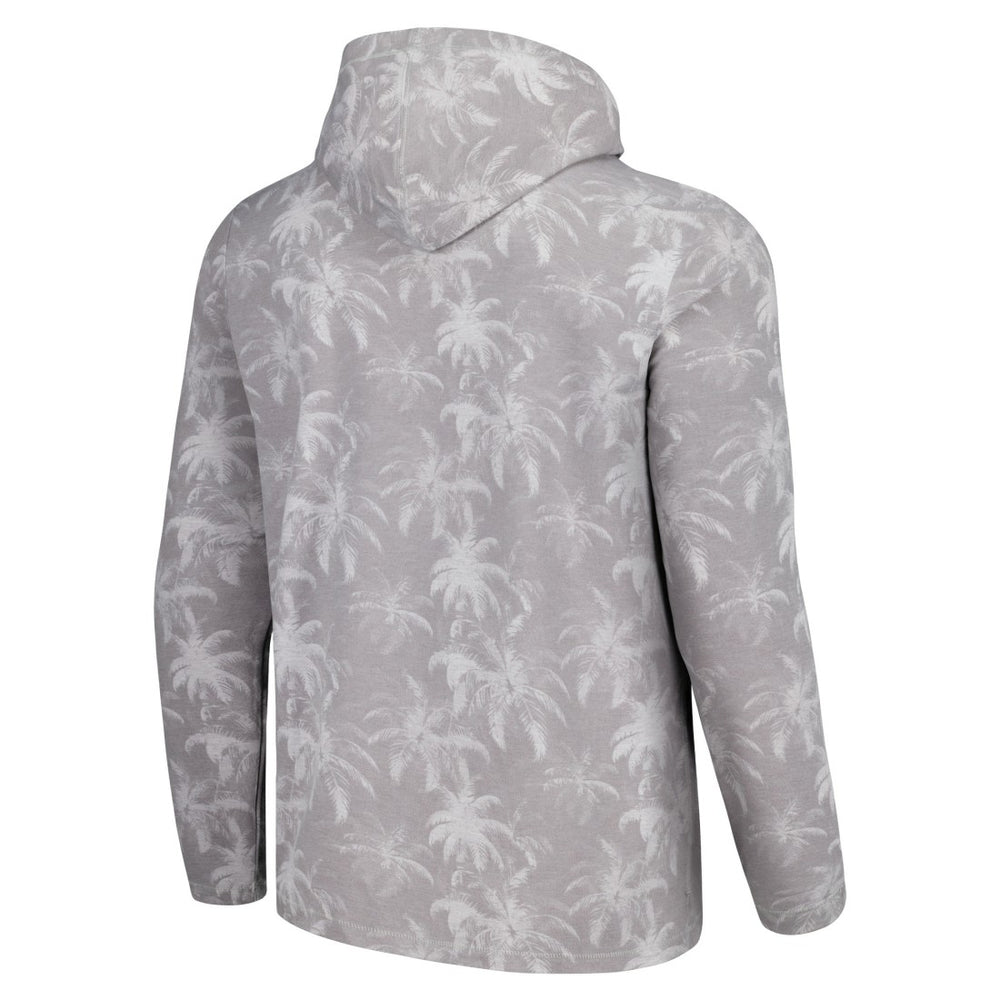 New York Jets Palm Frenzy Hoodie Long Sleeve T-Shirt Gray - Tommy Bahama