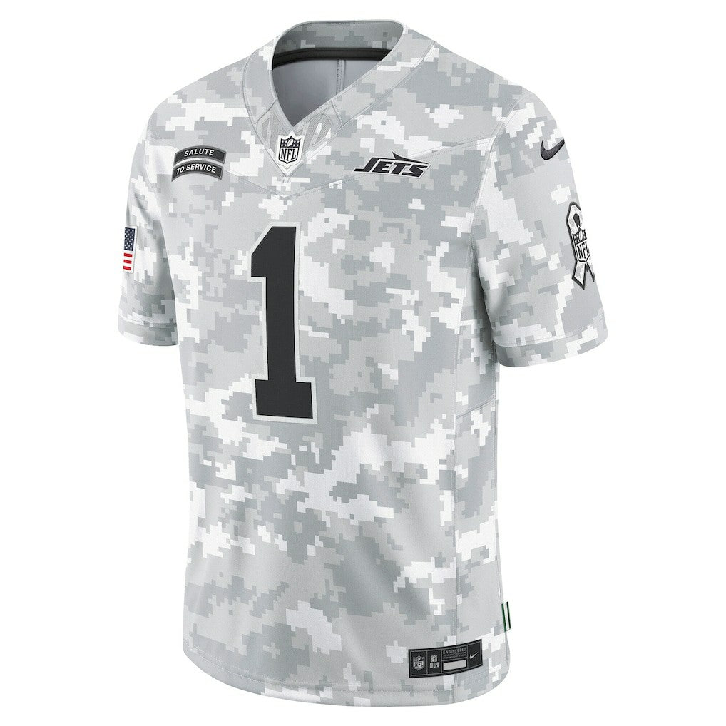 Sauce Gardner New York Jets 2024 Salute to Service Limited Jersey Arctic Camo - Nike